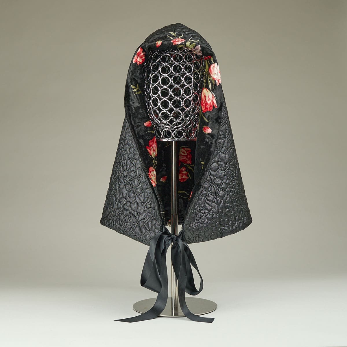 Faux Leather, Floral Velour, Ribbon Ties